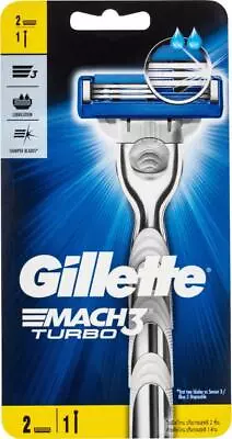 Gillette Mach 3 Turbo Razor++ Provide A Closer Shave With More Comfort • $23