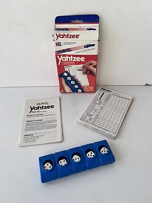 Vintage Travel Yahtzee 1986 By MB Games Complete With Instructions Free UK P+P • £15