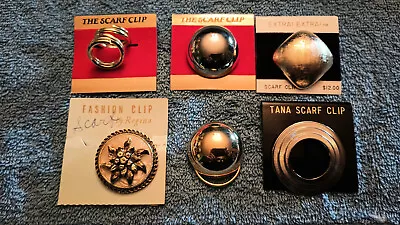 Vintage Scarf Clips Lot Of 5 • $12.99