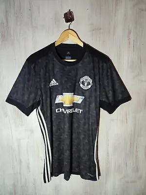 Manchester United 2017 2018 Away Size L Adidas Soccer Shirt Jersey Football Kit • $49.95