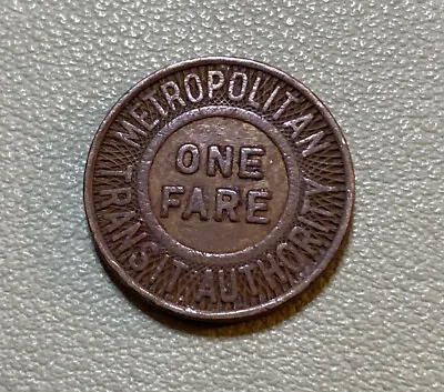 Vintage Boston Metropolitan Transit Authority Token One Fare Sz Of A Nickel • $1.99