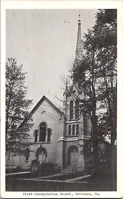 First Presbyterian Church Montrose PA Vintage Postcard P59 • $8.69