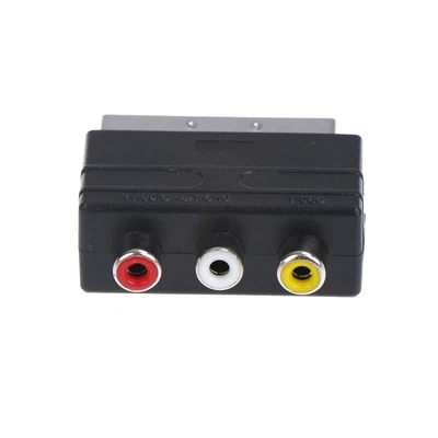 £4.62 • Buy 2x For Video DVD Recorder TV Television Projector Scart To 3 RCA S-Video Adapter