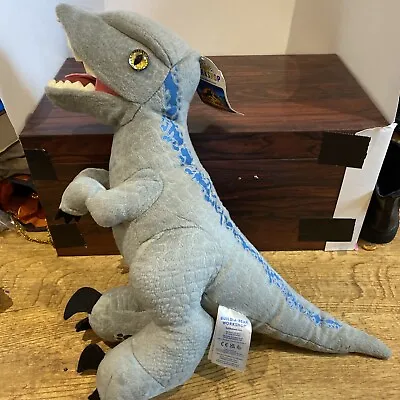 Build A Bear Jurassic Park Blue Raptor 16” Plush With Noise • £5