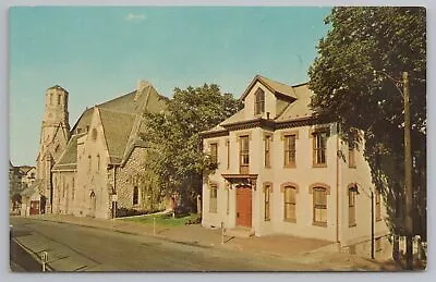 State View~Hagerstown Maryland~Presbyterian Church & School Bldgs~Vintage PC • $1.35