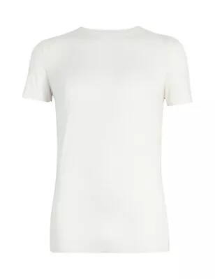 £6.99 • Buy Mens Ex Marks & Spencer Light Warmth Thermal Vest T-shirt Short Sleeve M&s Ivory