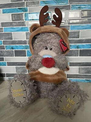 Rare 10” Me To You Soft Plush Special Ed. Xmas Bear - Dressed As Rudolf Reindeer • £12.99