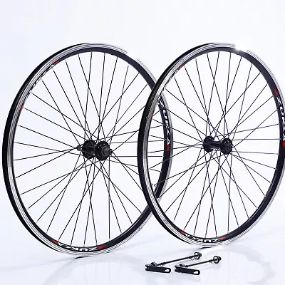 26” Front & Rear Bicycle Wheel Mountain Bike Wheels Set Aluminum Alloy V Brake • $105.45