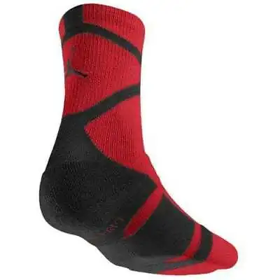 Air Jordan Jumpman Dri-FIT Crew Sock (Gym Red/Black) Medium • $24.99