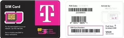 LOT Of 100 Newest T-Mobile Sim Card Unactivated. TMOBILE 4G LTE 3IN1 Sim • $400