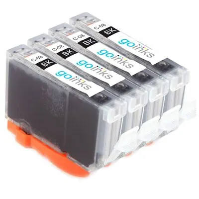 4 Black (CLI) Ink Cartridges For Canon PIXMA IP4200 IP5200R MP500 MP610 MP830 • £9.10