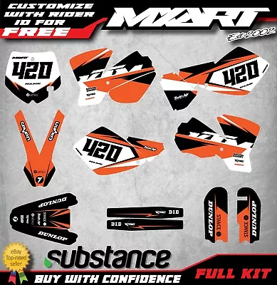 Graphics Kit Fits KTM 65 2002 - 20085 Models HOOK STYLE Custom  Sticker Kit • $199.90