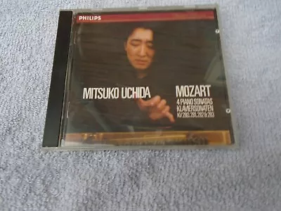 Mozart - 4 Piano Sonatas K.280281282 & 283 - Mitsuko Uchida -PHILIPS 420 186-2 • £6.74