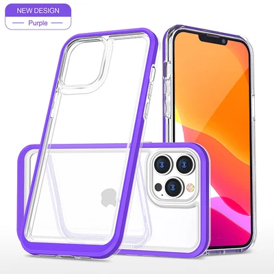 $12.99 • Buy For IPhone 13 12 11 Pro/Max SE 8 7 Plus XS XR Clear Case Bumper Shockproof Cover