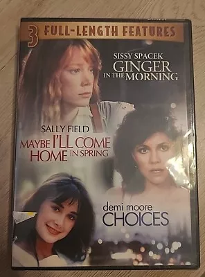 3 Movie DVD Ginger In The Morning / Maybe I'll Come Home In Spring / Choices  • $4.24