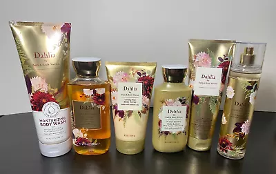$28.95 • Buy Bath & Body Works DAHLIA Shower Gel Body Wash Lotion Cream Mist Scrub Spray