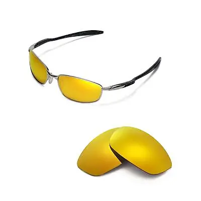 Walleva Polarized 24K Gold Replacement Lenses For Oakley Blender Sunglasses • $10