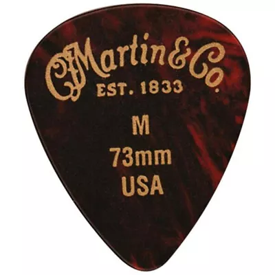 Martin Guitars Faux-Tortoise #1 Guitar Picks 0.73mm (Medium) 12 Pack • $7.99