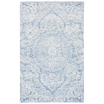 SAFAVIEH Metro MET993M Handmade Blue / Ivory Rug • $62.99