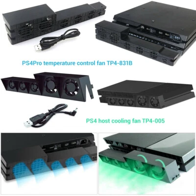 $27.99 • Buy For PS4/PS4 Pro Game Accessories Play Station 4 Host Cooling Fan Cooler External