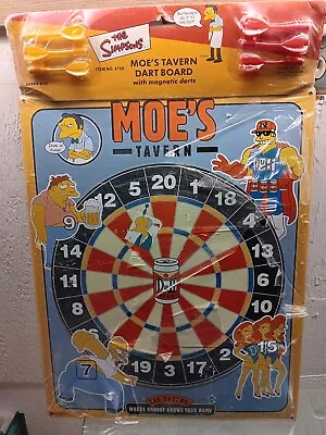 Simpsons Moe's Tavern Magnetic Dart Board New 2002 Homer Barney Duff • $75