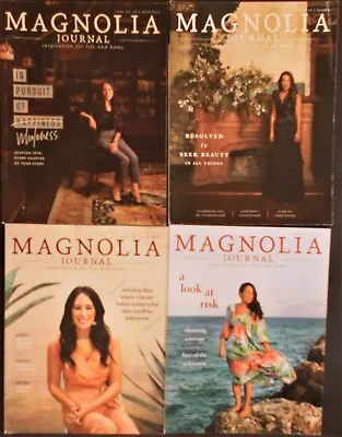 4 Back Issues MAGNOLIA JOURNAL Magazines Chip- Joanna Gaines  Issues 12-13-14-15 • $9.95