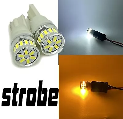12v 24v Strobe Flash Warning LED T10 W5W 501 504 LED Bulb Lights Recovery Canbus • £7.34