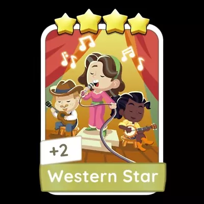 Monopoly Go ⭐ Western Star - 4 Star Sticker (Read Description) • $3.49