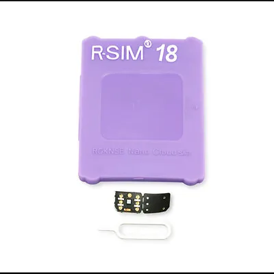 R-SIM18 E-SIM 5G Version IOS16 System Unlock SIM Card For IPhone 14 13 12 Series • £12.61