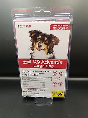 K9 Advantix Flea & Tick Large Dog 21-55 Lbs 2 Monthly Doses • $26.99
