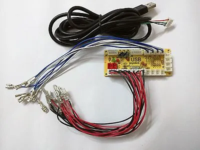 New Zero Delay Arcade USB Encoder PC To Joystick For MAME & Fight Stick Controls • $14.98