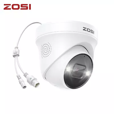 ZOSI 5MP POE IP Camera Audio In Out Color Night Vision For CCTV Security System • £50.99
