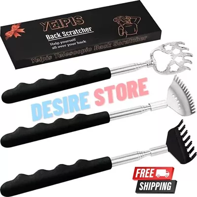 3 Pack Back Scratcher Metal Portable Telescoping Back Scratchers • $9.59