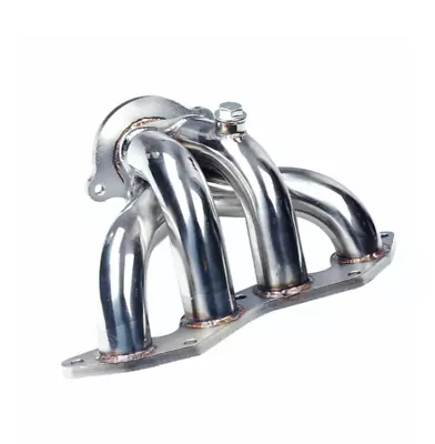 For 01-05 Honda Civic EX 1.7L SOHC Polished S/S Racing Manifold Header Exhaust ! • $93.68