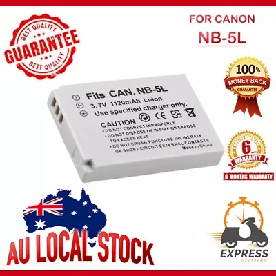 Battery NB-5L NB5L For Canon Power Shot S100 S110 SD700 SD800 SD900 SD990 SX200 • $13.97