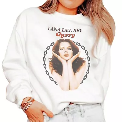 Lana Del Rey Fan Crewneck Sweater Unisex Sweatshirt Womens White • £28.50