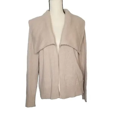 J. Crew Dusty Mauve Pink Wool Cashmere Shawl Cardigan Sweater Large • $40