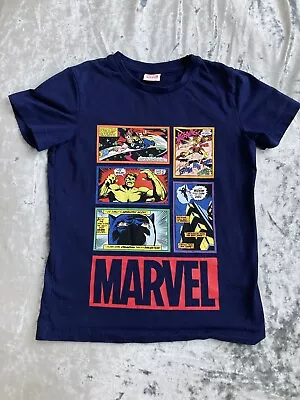 Marvel Comics Kids Boys Navy Short Sleeves T.shirt 8 Years • £2.99