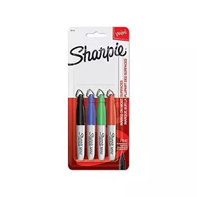 Sharpie Mini Permanent Markers Fine Point Assorted Colors 4 Count - 35113PP • $10.39