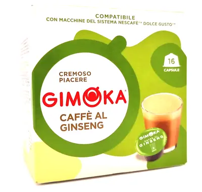 GIMOKA Dolce Gusto GINSENG Coffee Pods 16ct. /1 BOX  SHIPS FREE • $17.99