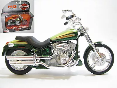 Harley Davidson 2004 FXSTDSE CVO Green 1:18 Scale Maisto Motorcycle Model • $19.99