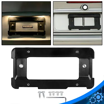 Rear License Plate Holder Bracket Mount Frame W/Screws For BMW E46 E90 E39 X5 Z4 • $8.01