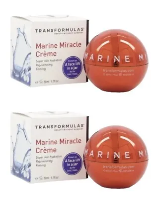 2 X Transformulas Marine Miracle Creme 50ml Each Brand New In Box • £79.99