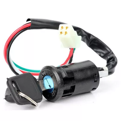 $8.95 • Buy Universal Black Portable Motorcycle Rubber Ignition Switch Key Set Accessories