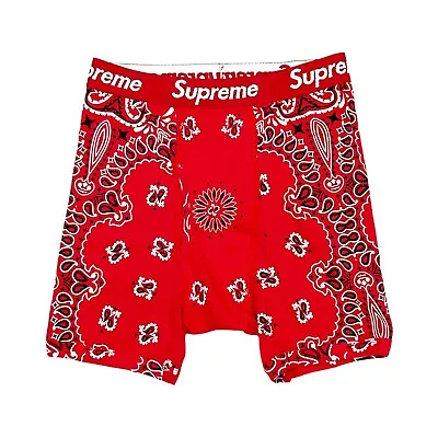 Supreme X Hanes Bandana Boxer Briefs Red (1) Underwear • $20