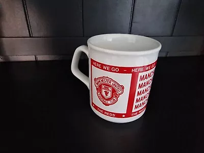 Vintage Manchester United Mug Here We Go MUFC Man Utd Memorabilia  • £14.90