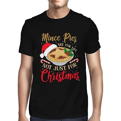 £7.99 • Buy 1Tee Mens Christmas Baking Mince Pies Are For Life T-Shirt