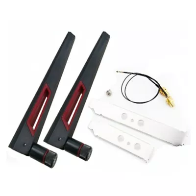 2X8Dbi Dual Band M.2 IPEX MHF4 U.Fl Cable To RP-SMA Pigtail WiFi Antenna Set For • $11.81