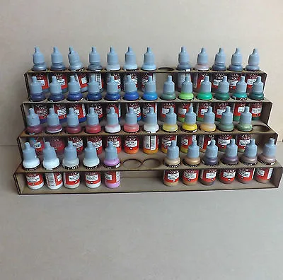 Paint Stand 52 Bottle Rack Storage Warpaint Vallejo Wargames Table Top Games • £14.95