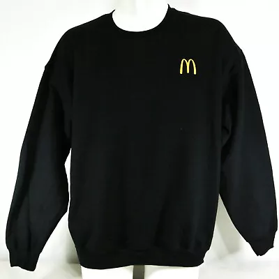 McDONALDS Restaurant Employee Uniform Sweatshirt Black Size M Medium NEW • $37.42